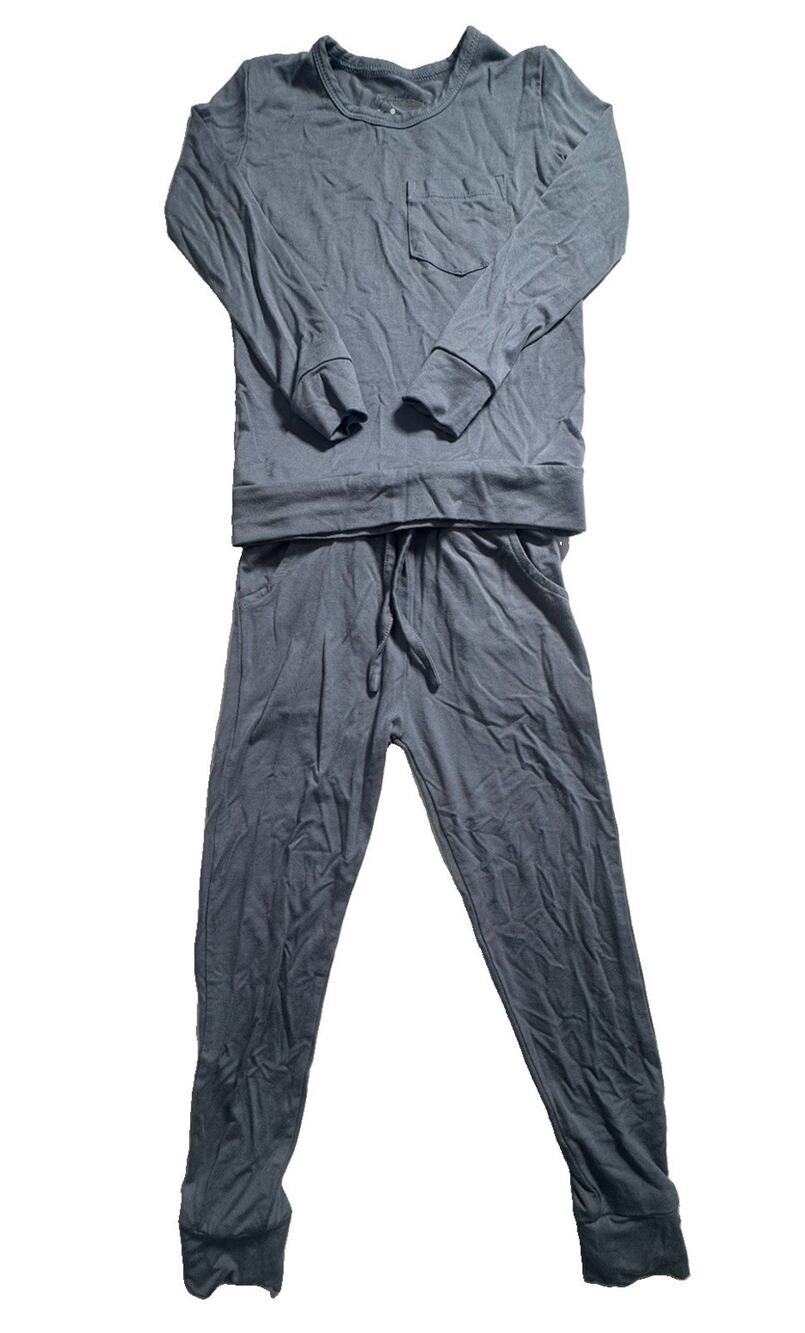 Blanks & Keller Co Organic Bamboo Pajama Set Blue 2 Piece Size 3T Kids